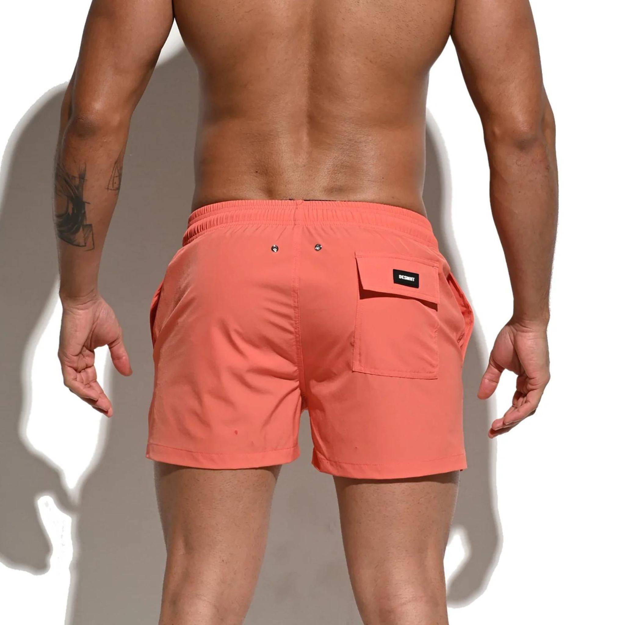 4-Way Stretch Swim Trunks - Salmon