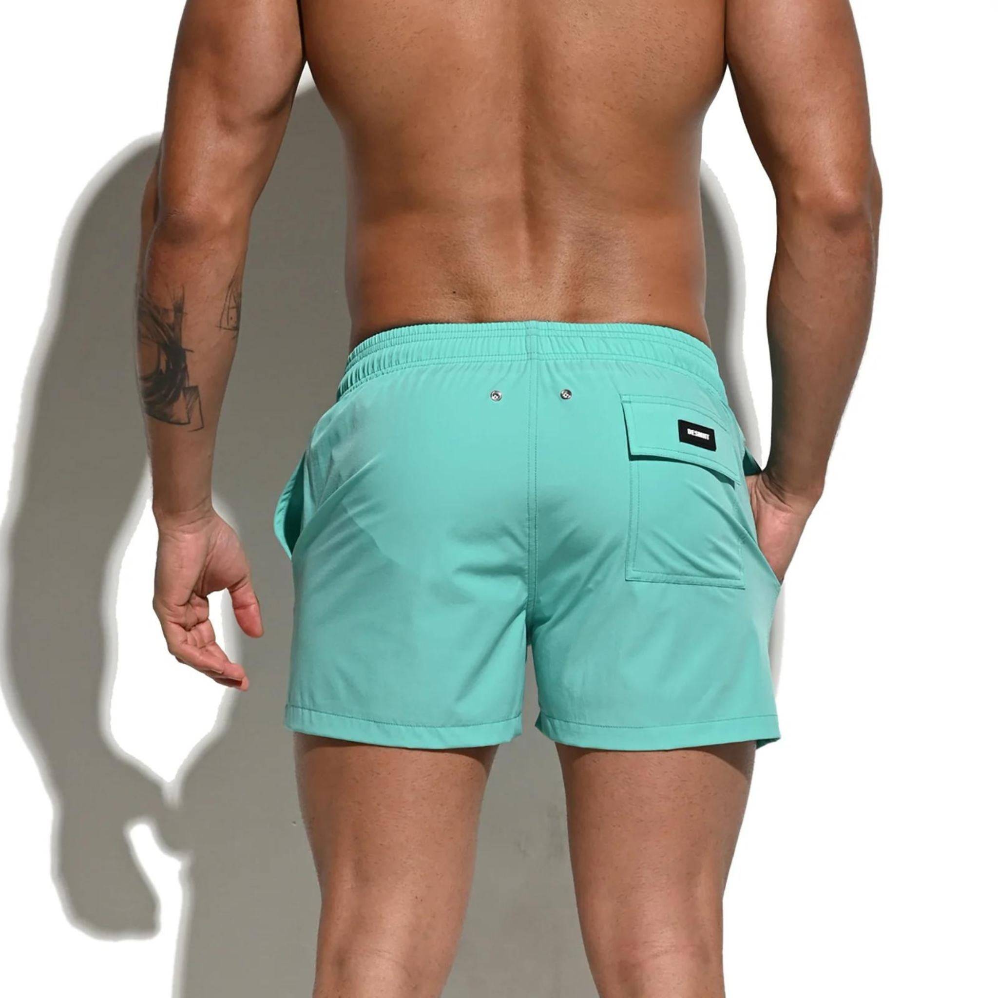 4-Way Stretch Swim Trunks - Aqua