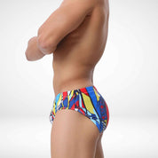 Bold Graffiti Swim Briefs - CrownJewel.co