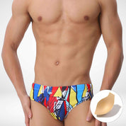 Bold Graffiti Swim Briefs - CrownJewel.co