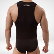 Brave Person Men's Front Pouch Bodysuit - CrownJewel.co