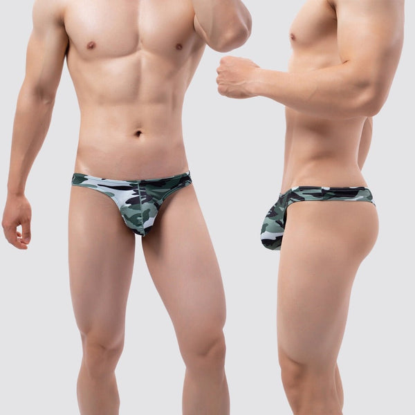 Camo Bulge Pouch Thong - CrownJewel.co