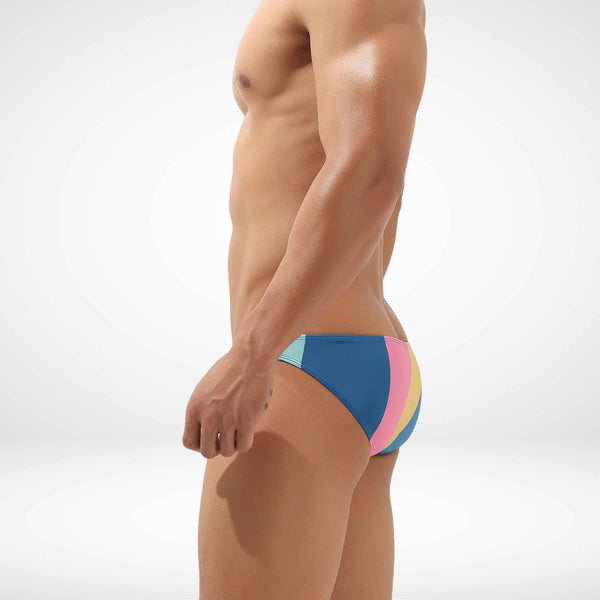 Colorblock Low-Rise Bikini Swim Briefs