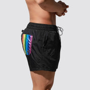 Desmiit Rainbow Pocket Swim Trunks - CrownJewel.co