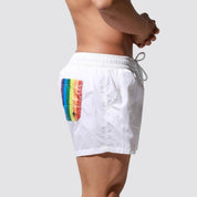 Desmiit Rainbow Pocket Swim Trunks - CrownJewel.co