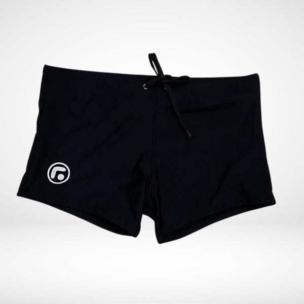 Drawstring Square Cut Swim Trunks - CrownJewel.co