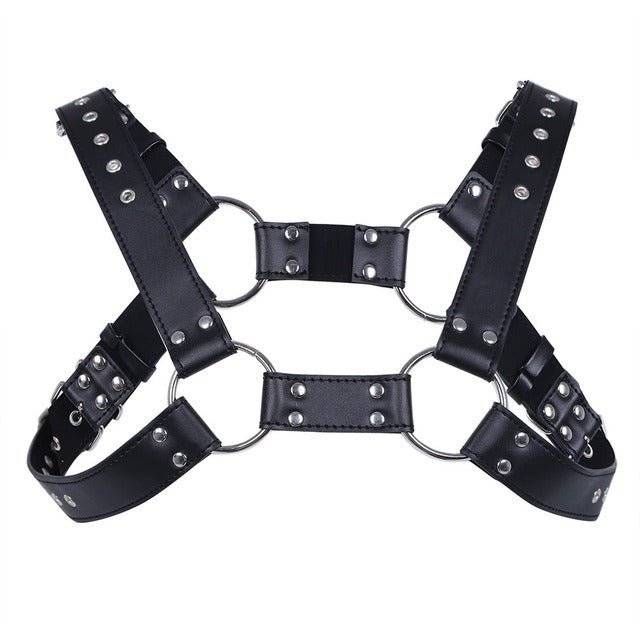 Faux Leather Adjustable Harness - CrownJewel.co