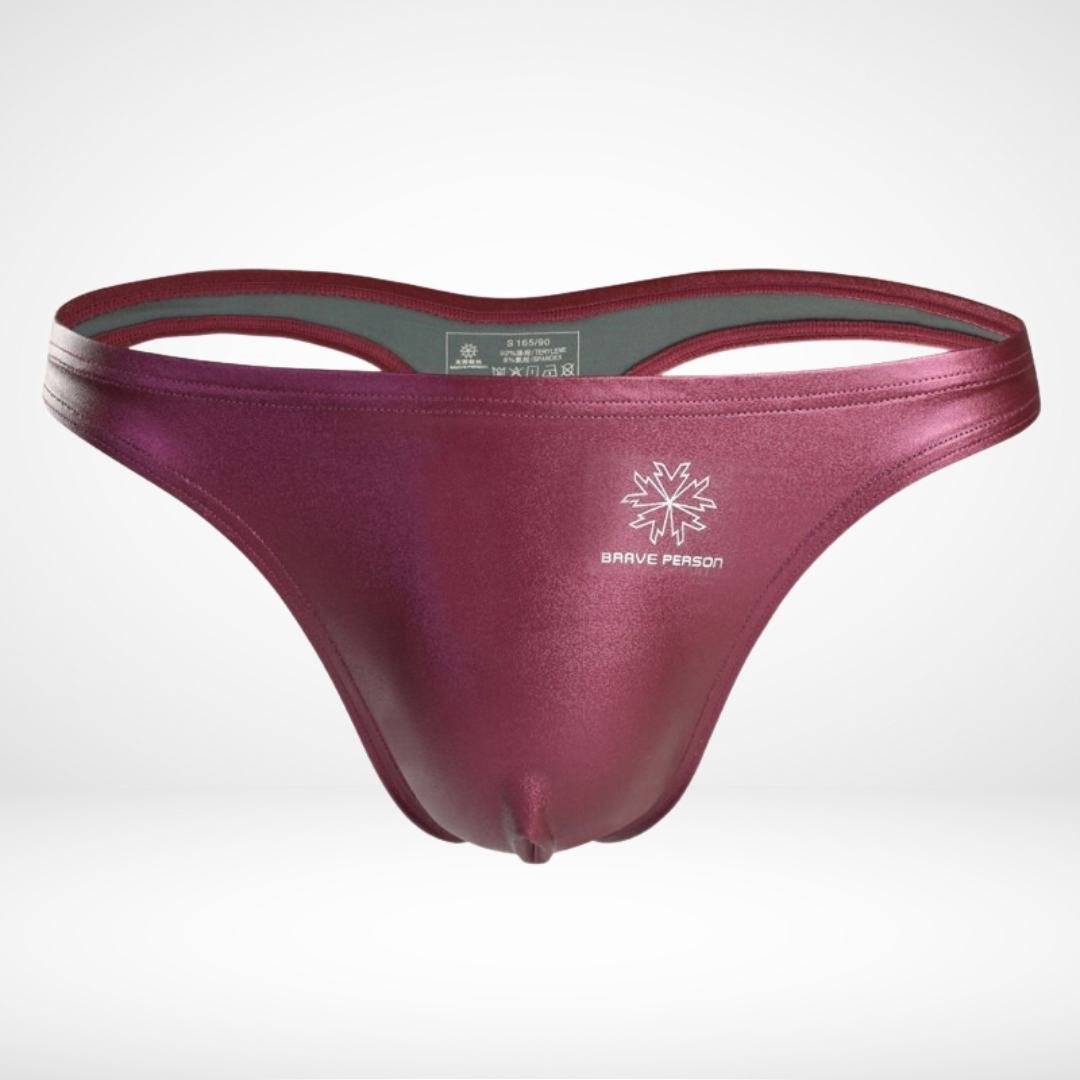 Faux Leather Swim Thong - CrownJewel.co