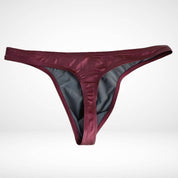 Faux Leather Swim Thong - CrownJewel.co