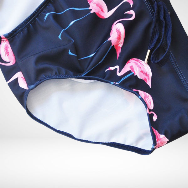 Flamingo Print Swim Briefs - CrownJewel.co