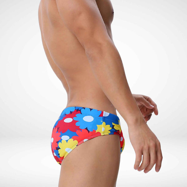 Flower Power Swim Briefs - CrownJewel.co