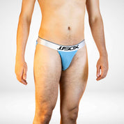 Men’s Breathable Mesh Briefs - JJSOX Brand Underwear - Sky Blue