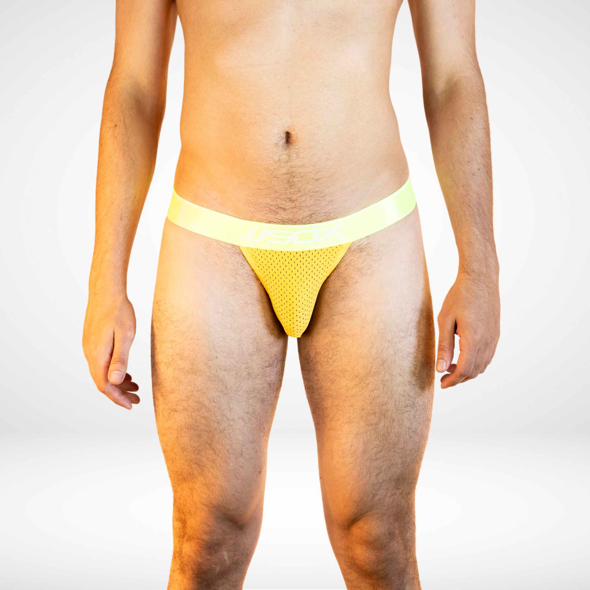 Men’s Breathable Mesh Briefs - JJSOX Brand Underwear - Yellow