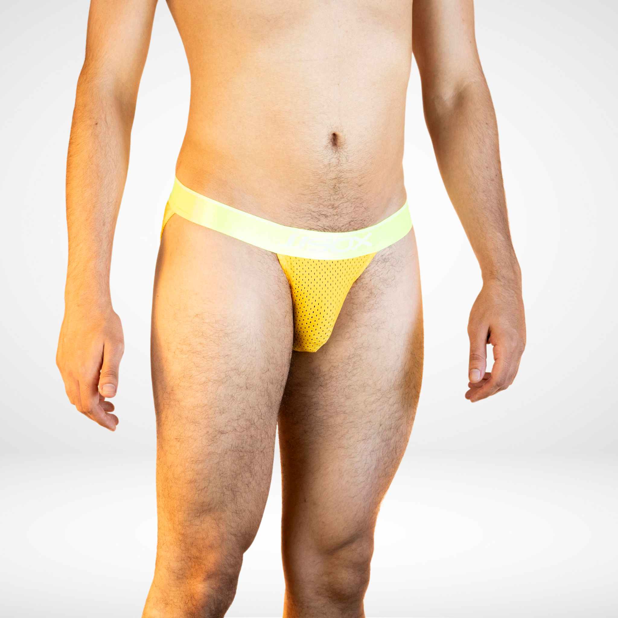 Men’s Breathable Mesh Briefs - JJSOX Brand Underwear - Yellow