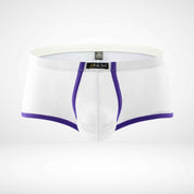 JJSOX Mesh See Through Boxer Briefs - White