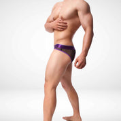 JJSOX Men’s Mesh Open Back Briefs - Purple