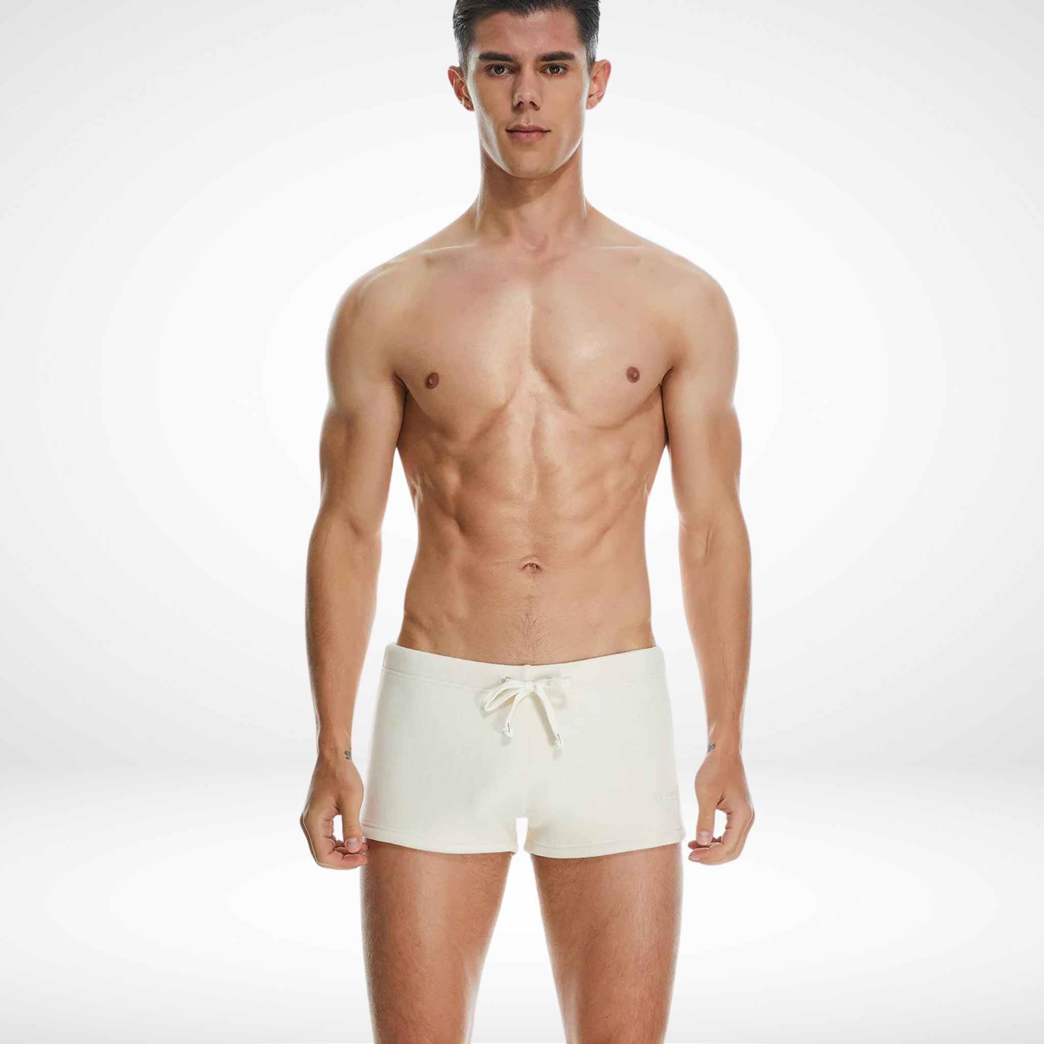 Comfortable Fleece Pajama Shorts - Ivory