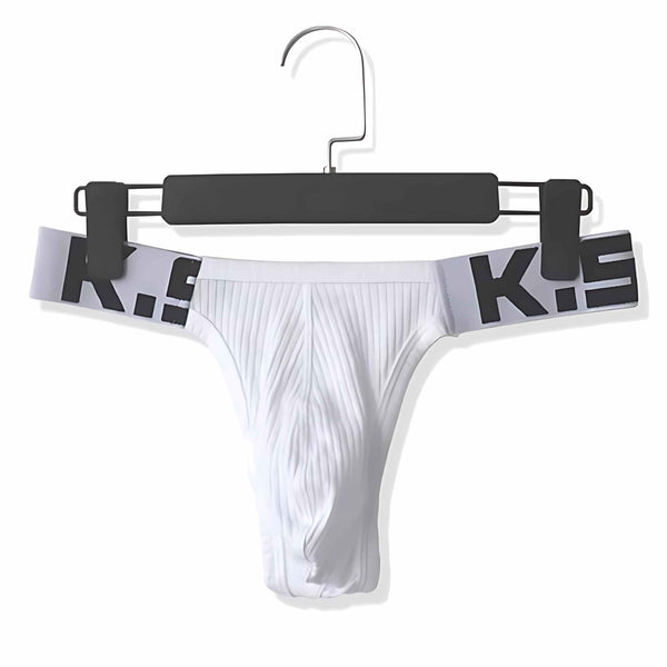 Pulse Ribbed Sport Thong - CrownJewel.co