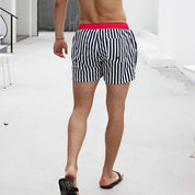 Quick Dry Striped Beach Shorts - CrownJewel.co