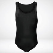 Sheer Form Fitted Men's Bodysuit Singlet - CrownJewel.co