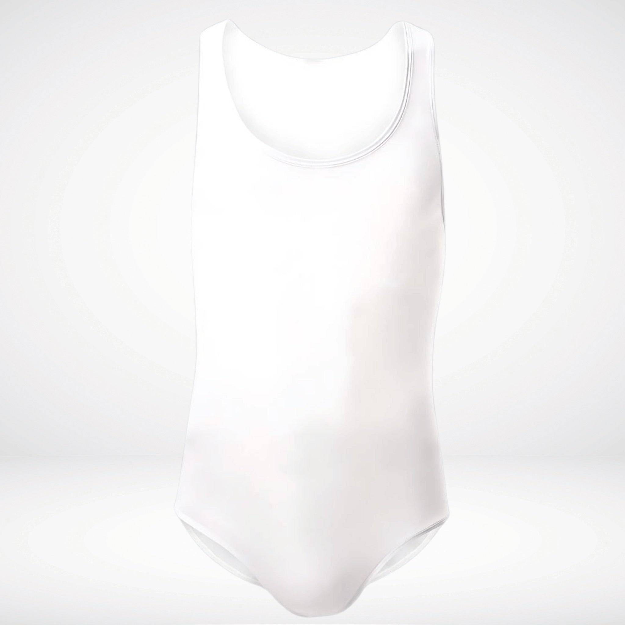 Sheer Form Fitted Men's Bodysuit Singlet - CrownJewel.co