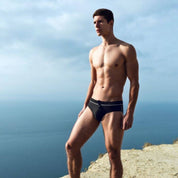 Side Mesh Drawstring Swim Briefs - CrownJewel.co