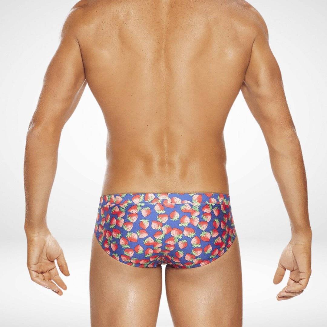 Strawberry Print Swim Briefs - CrownJewel.co