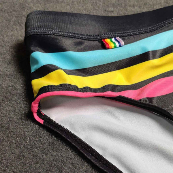 Sunset Stripe Swim Briefs - CrownJewel.co