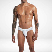 Sheer Bulge Pouch Briefs - White