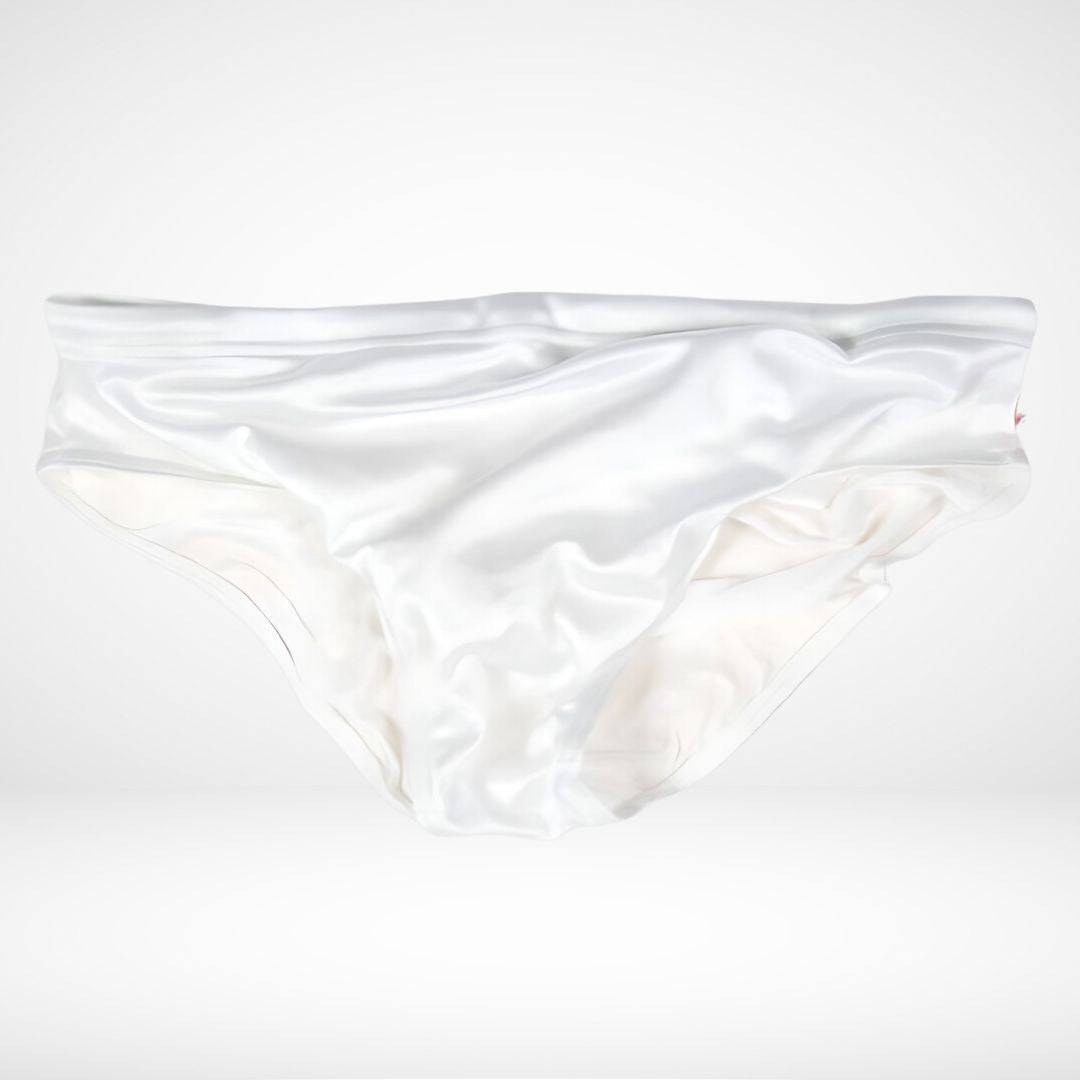 Men’s Transparent Swim Briefs - White