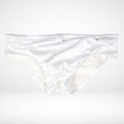 Men’s Transparent Swim Briefs - White