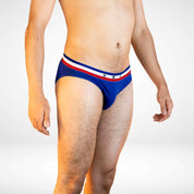 Triple Star Cotton Stretch Briefs - Blue