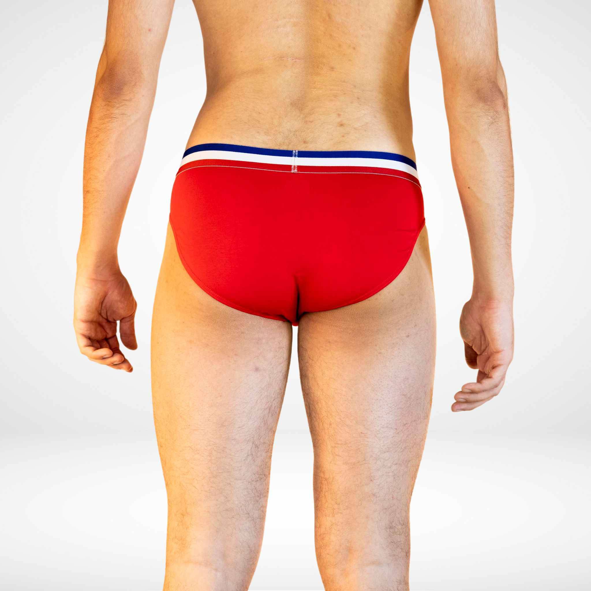 Triple Star Cotton Stretch Briefs - Red